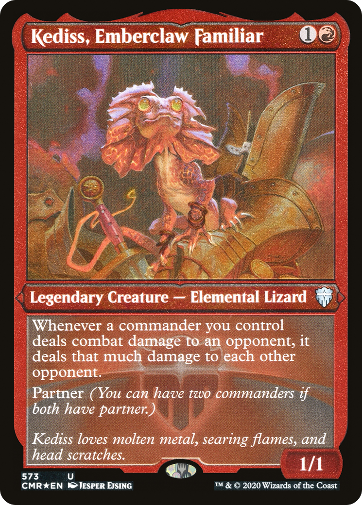 Kediss, Emberclaw Familiar (Foil Etched) (CMR-573) [Commander Legends] Etched Foil