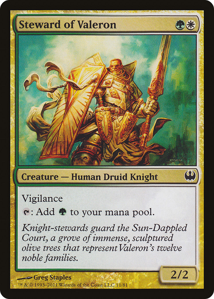 Steward of Valeron (DDG-011) [Duel Decks: Knights vs. Dragons]