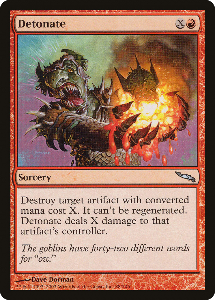 Detonate (MRD-088) [Mirrodin]