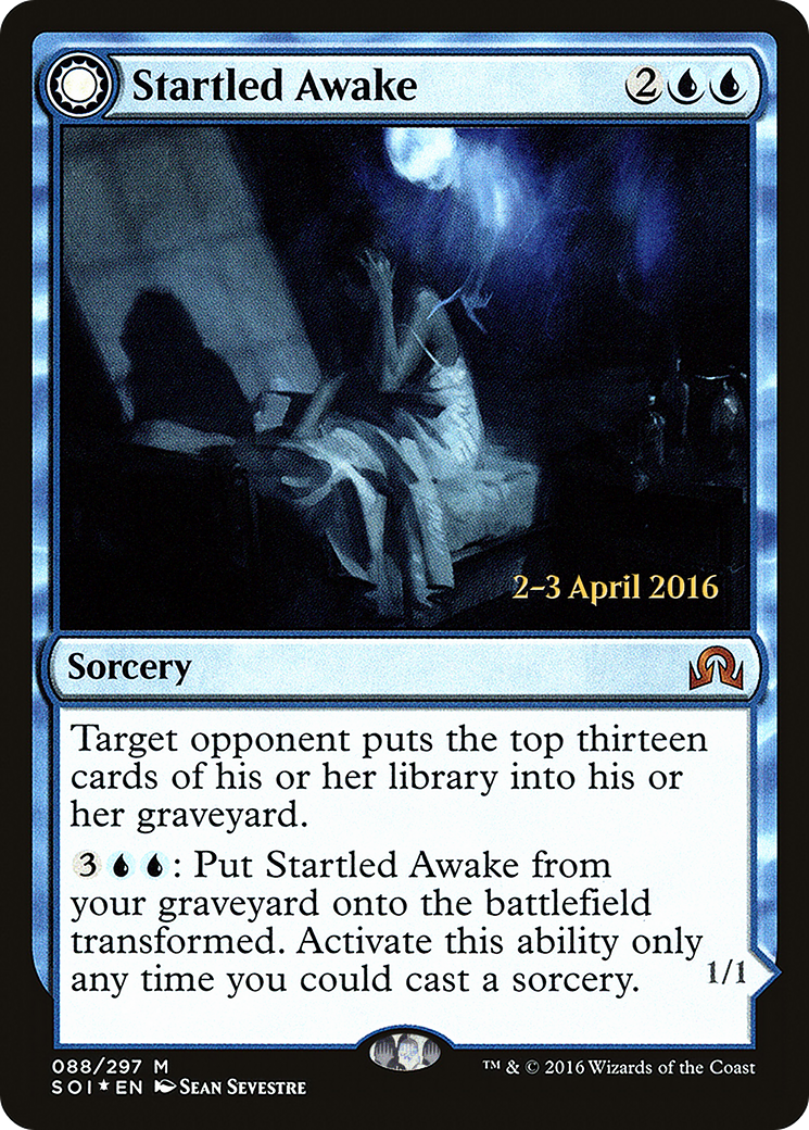 Startled Awake (PRE-88S) [Shadows over Innistrad Promos] Foil