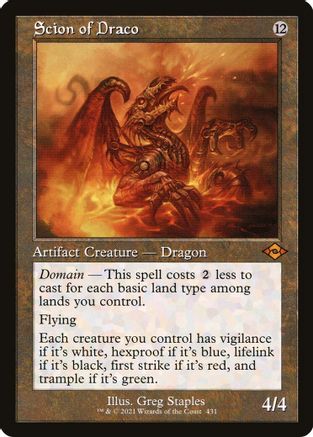 Scion of Draco (Retro Frame) (MH2-431) [Modern Horizons 2] Foil