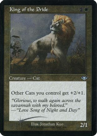 King of the Pride (Retro Frame) (Foil Etched) (MH1-004) [Modern Horizons] Foil
