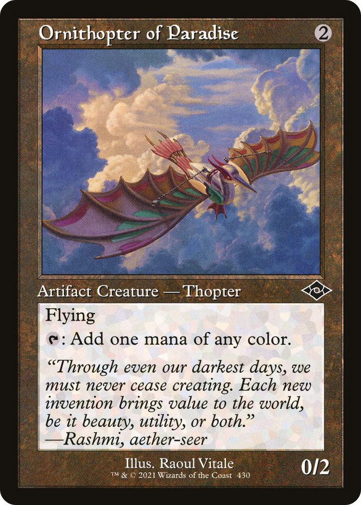 Ornithopter of Paradise (Retro Frame) (MH2-430) [Modern Horizons 2]