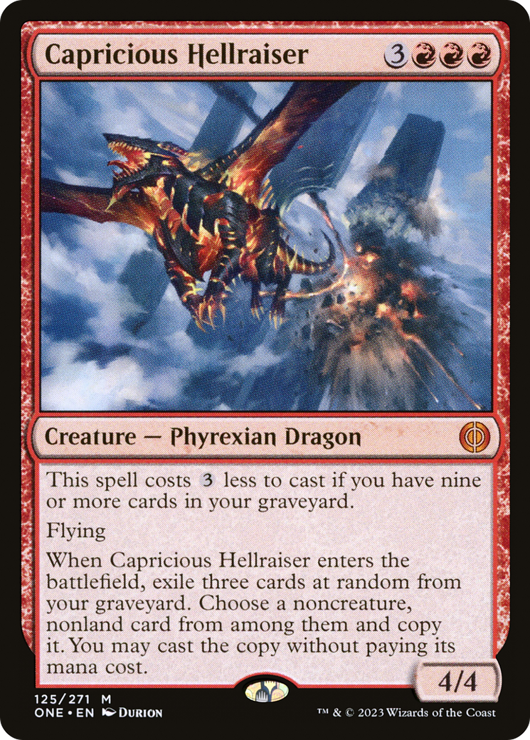Capricious Hellraiser (ONE-125) [Phyrexia: All Will Be One]