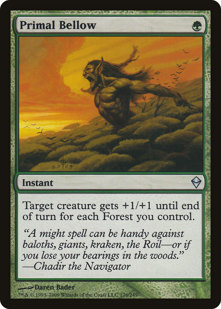 Primal Bellow (ZEN-176) [Zendikar]