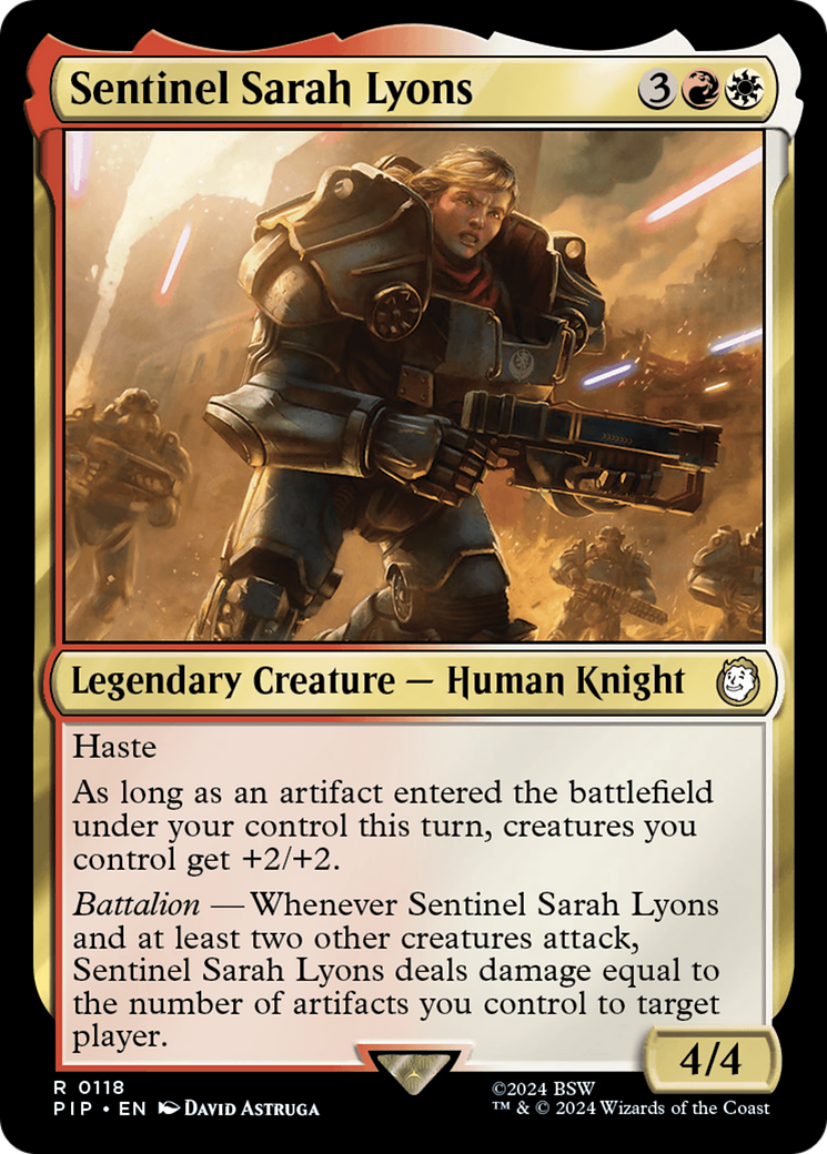 Sentinel Sarah Lyons (PIP-118) [Fallout] Foil