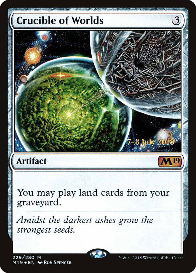 Crucible of Worlds (PRE-229S) [Core Set 2019 Promos] Foil