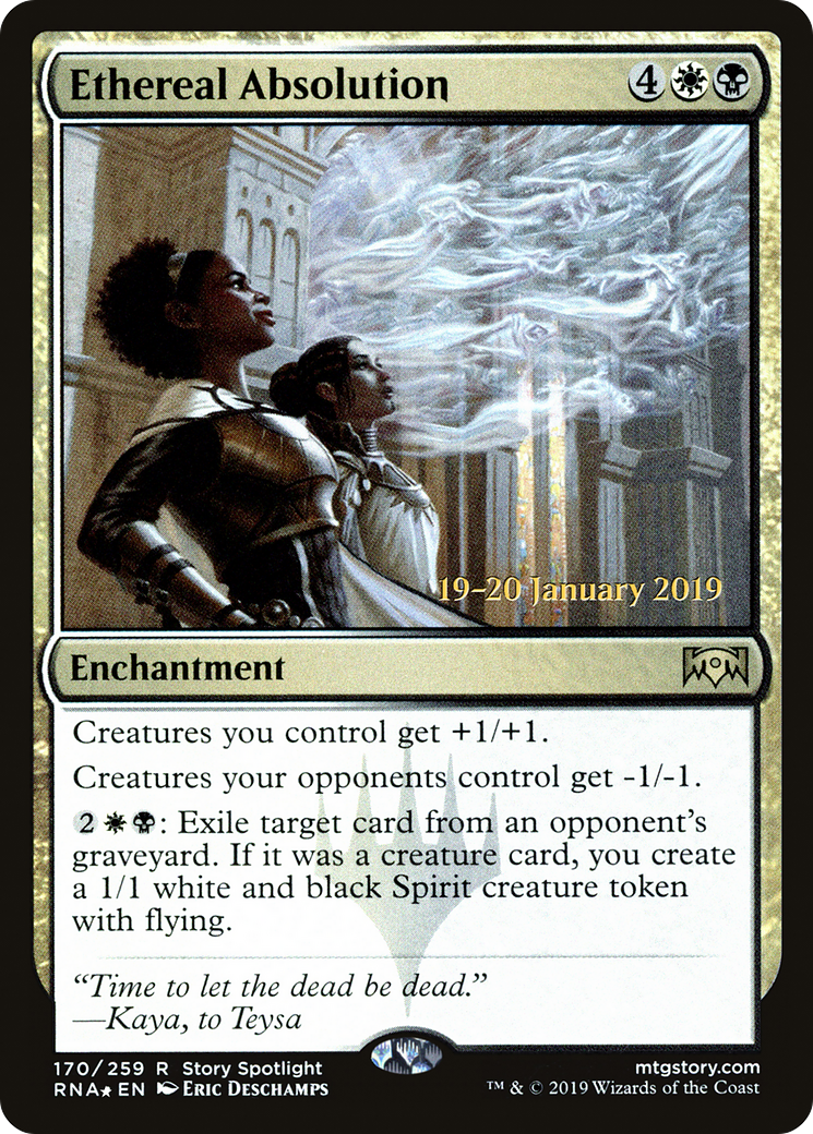 Ethereal Absolution (PRE-170S) [Ravnica Allegiance Promos] Foil