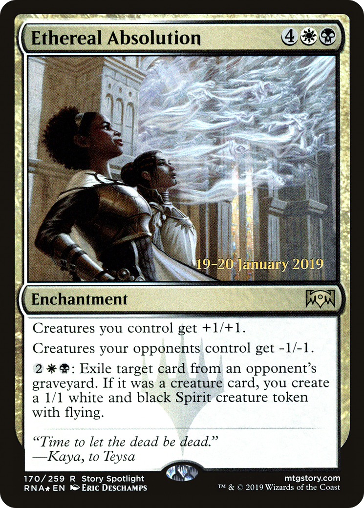 Ethereal Absolution (PRE-170S) [Ravnica Allegiance Promos] Foil