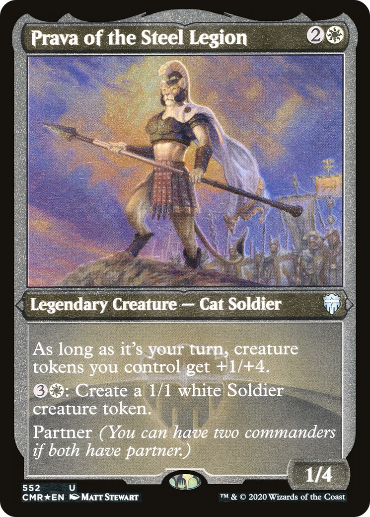 Prava of the Steel Legion (Foil Etched) (CMR-552) [Commander Legends] Etched Foil