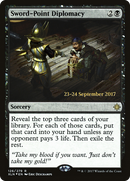 Sword-Point Diplomacy (PRE-126S) [Ixalan Promos] Foil