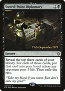 Sword-Point Diplomacy (PRE-126S) [Ixalan Promos] Foil