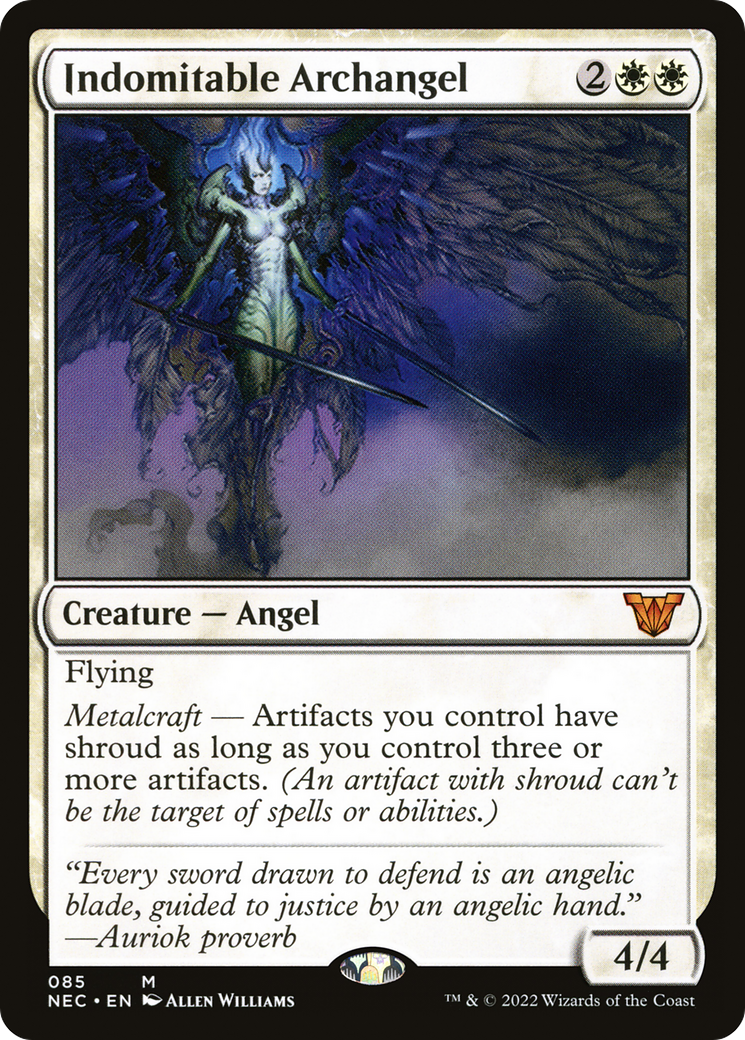 Indomitable Archangel (NEC-085) [Neon Dynasty Commander]