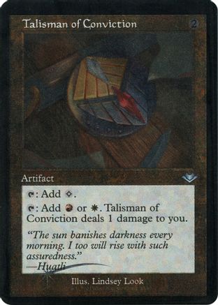 Talisman of Conviction (Retro Frame) (Foil Etched) (MH1-033) [Modern Horizons] Foil