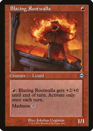 Blazing Rootwalla (Retro Frame) (MH2-404) [Modern Horizons 2] Foil