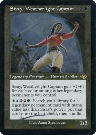 Sisay, Weatherlight Captain (Retro Frame) (Foil Etched) (MH1-006) [Modern Horizons] Foil