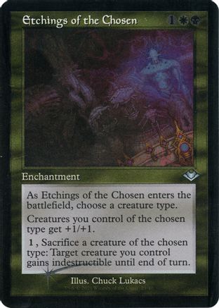 Etchings of the Chosen (Retro Frame) (Foil Etched) (MH1-025) [Modern Horizons] Foil