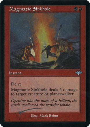 Magmatic Sinkhole (Retro Frame) (Foil Etched) (MH1-017) [Modern Horizons] Foil