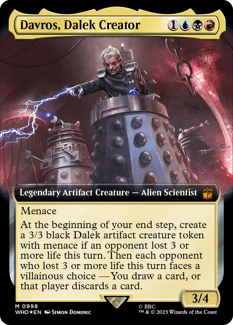 Davros, Dalek Creator (WHO-998) [Doctor Who]: (Extended Art) Foil