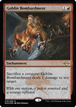 Goblin Bombardment (Foil Etched) (MH2-279) [Modern Horizons 2] Foil
