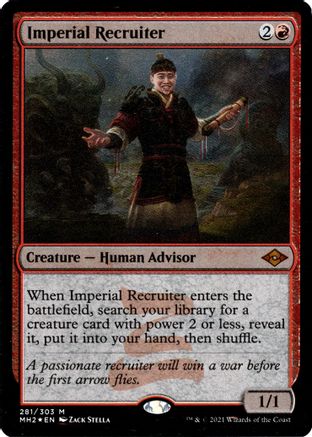 Imperial Recruiter (MH2-281) (Foil Etched) [Modern Horizons 2] Foil