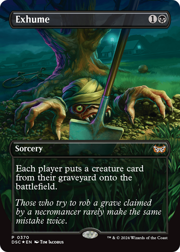 Exhume (DSC-370) [Duskmourn: House of Horror Commander] (Borderless) Foil