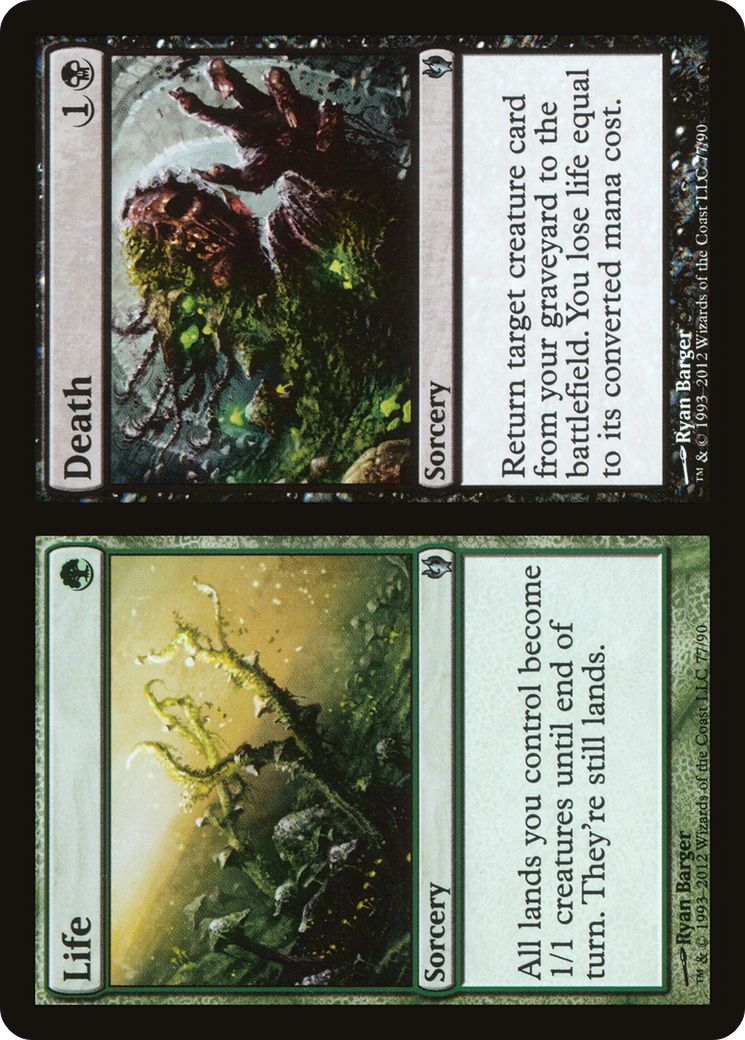Life // Death (DDJ-077) [Duel Decks: Izzet vs. Golgari]