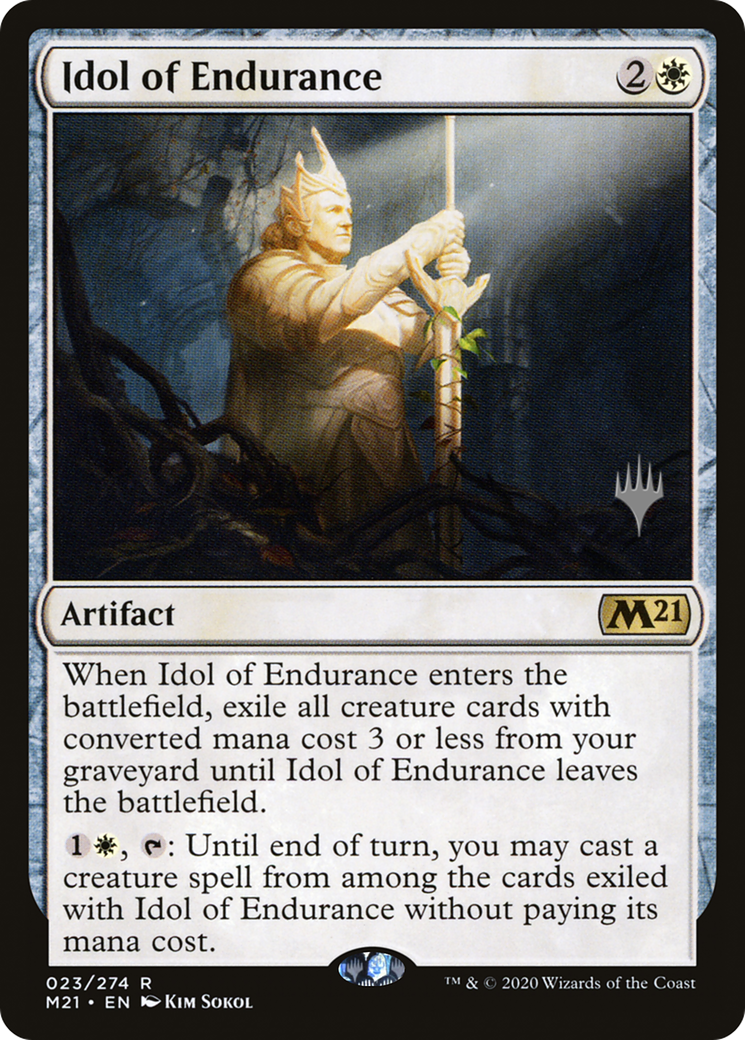 Idol of Endurance (PPM21-23P) [Core Set 2021 Promos] Foil