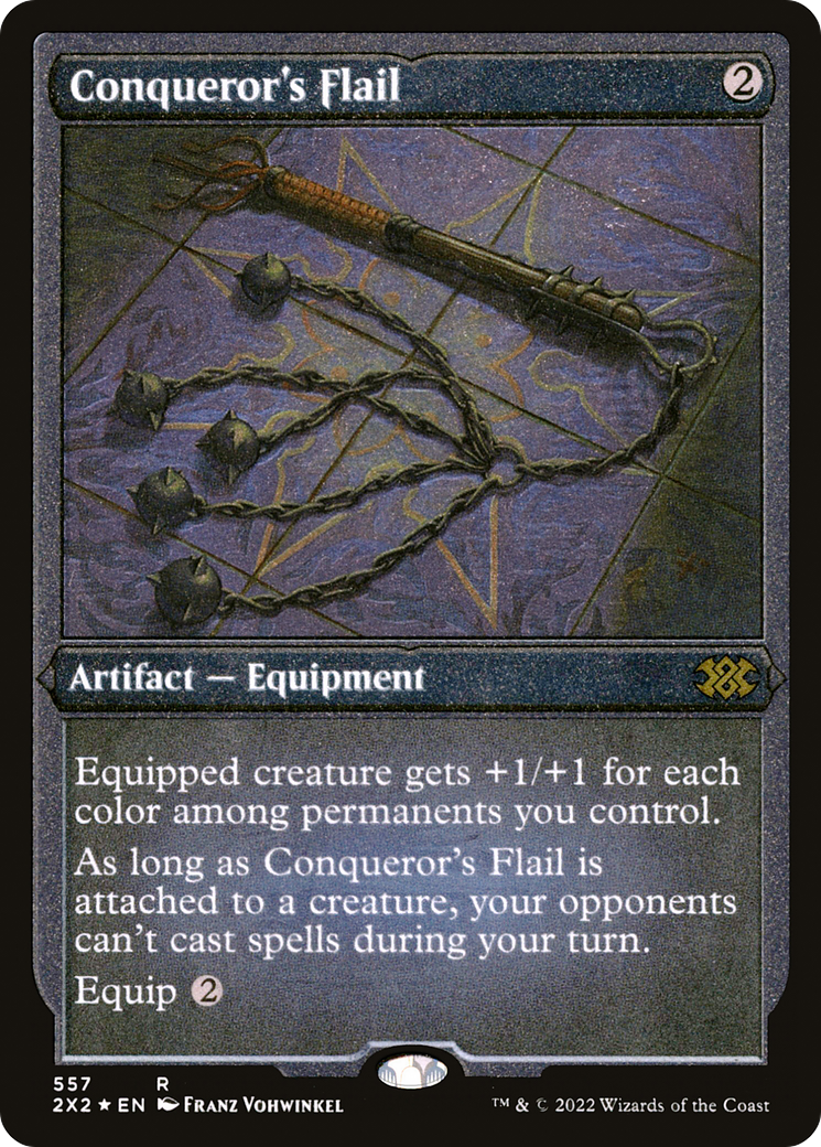 Conqueror's Flail (2X2-557) [Double Masters 2022] Etched Foil