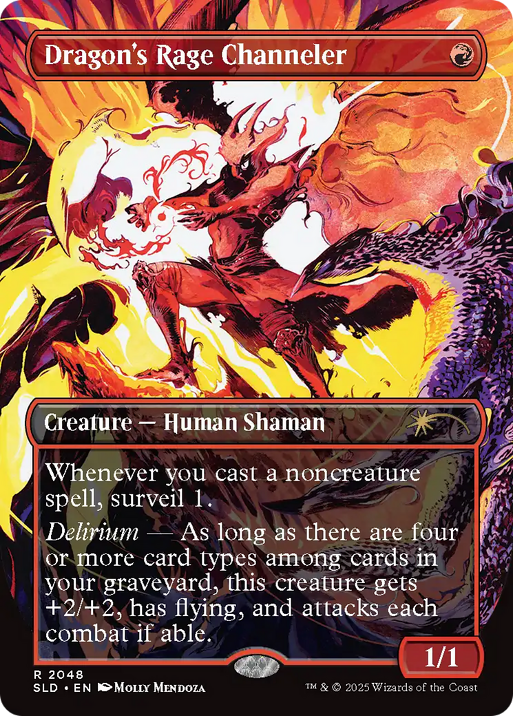 Dragon's Rage Channeler (SLD-2048) [Secret Lair Drop] (Borderless) Foil