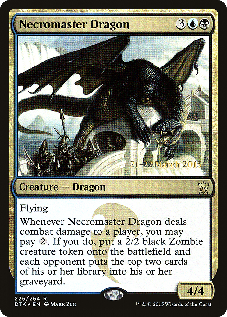 Necromaster Dragon (PRE-226S) [Dragons of Tarkir Promos] Foil