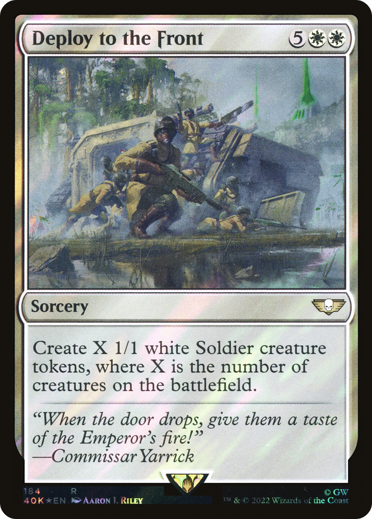Deploy to the Front (40K-184★) [Warhammer 40,000 Commander] Foil