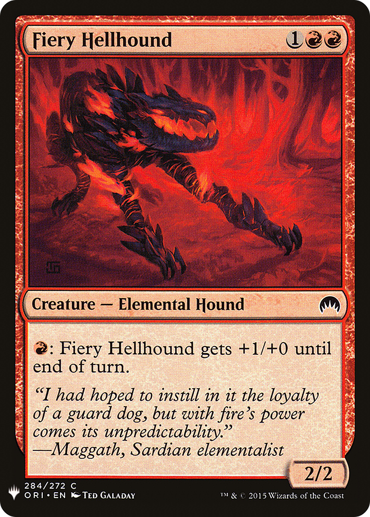 Fiery Hellhound (LIST-ORI-284) [The List]