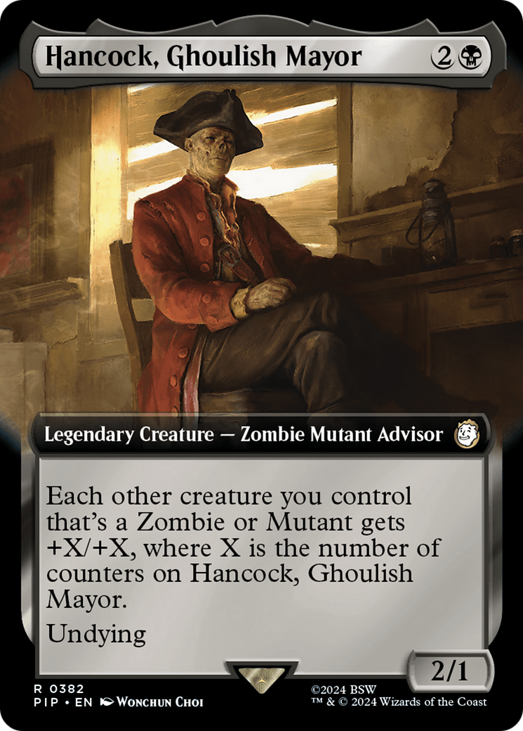 Hancock, Ghoulish Mayor (PIP-382) [Fallout]: (Extended Art) Foil