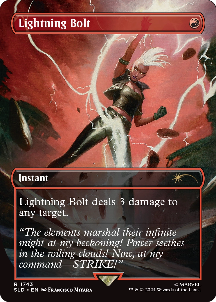 Lightning Bolt (SLD-1743) (Borderless) [Secret Lair Drop]