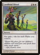 Landbind Ritual (ZEN-024) [Zendikar] Foil