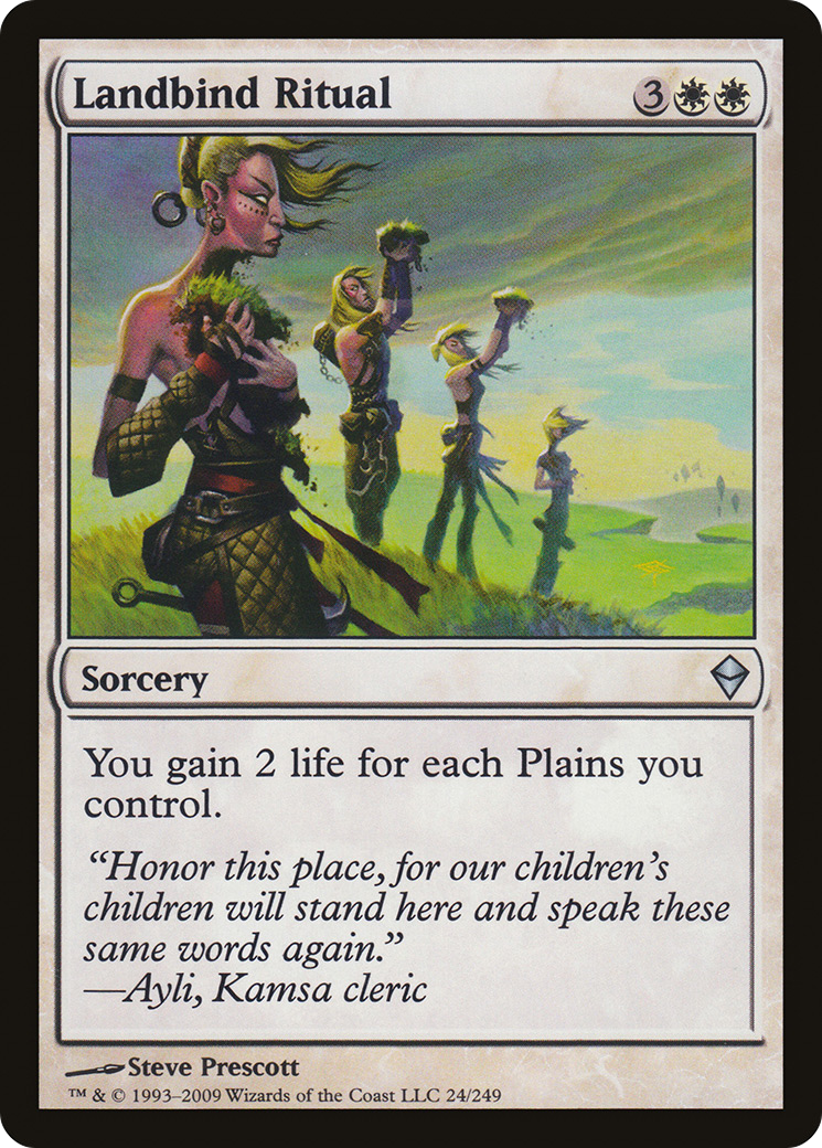 Landbind Ritual (ZEN-024) [Zendikar]