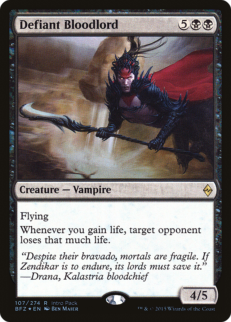 Defiant Bloodlord (UMP-107) [Battle for Zendikar Promos] Foil