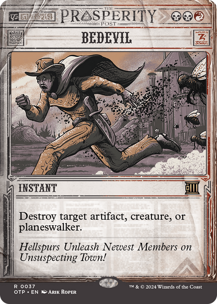 Bedevil (OTP-037) [Breaking News]: (Showcase) (Borderless) Foil