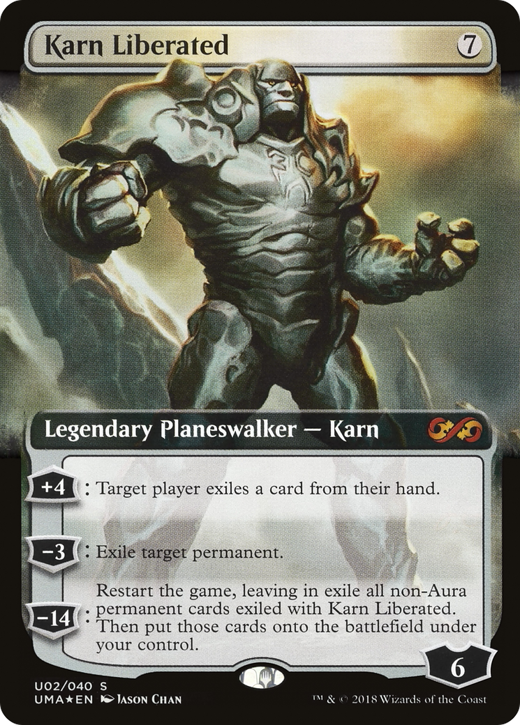 Karn Liberated (UMA:BT-0U2) (Extended Art) [Ultimate Box Topper] Foil