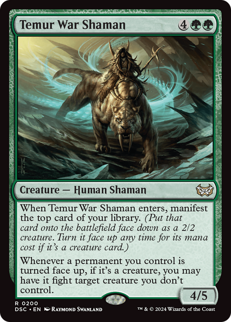 Temur War Shaman (DSC-200) [Duskmourn: House of Horror Commander]
