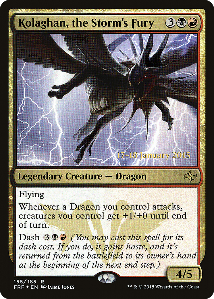 Kolaghan, the Storm's Fury (PRE-155S) [Fate Reforged Promos] Foil