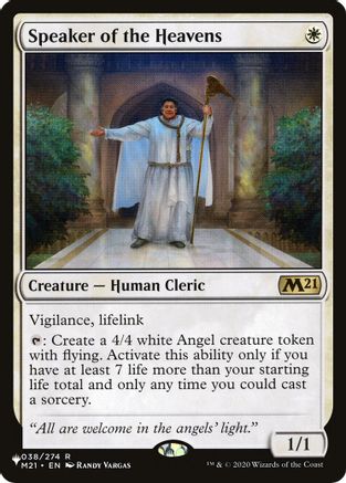 Speaker of the Heavens (LIST-038/274) [The List Reprints]