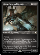 Rune-Scarred Demon (CMM-521) [Commander Masters] Etched Foil