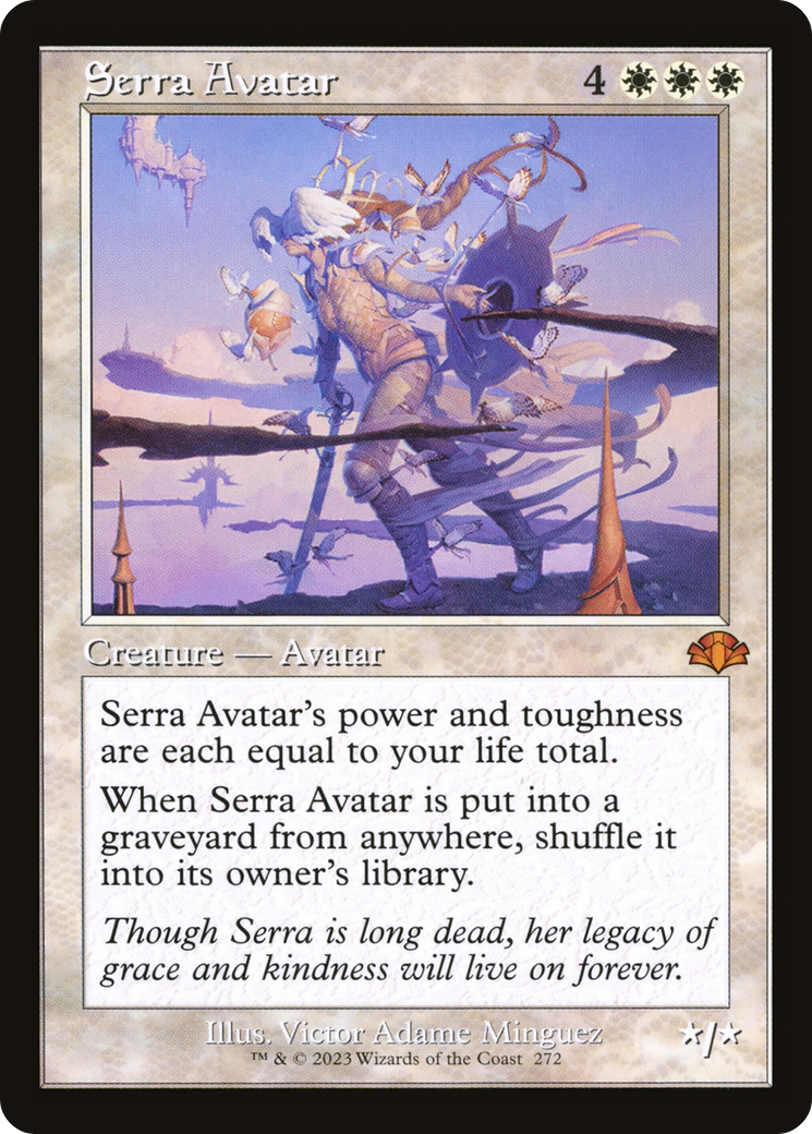 Serra Avatar (DMR-272) [Dominaria Remastered] Foil