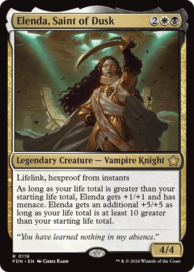 Elenda, Saint of Dusk (FDN-119) [Foundations] Foil