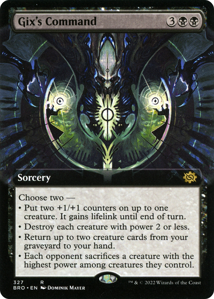 Gix's Command (Extended Art) (BRO-327) [The Brothers' War]