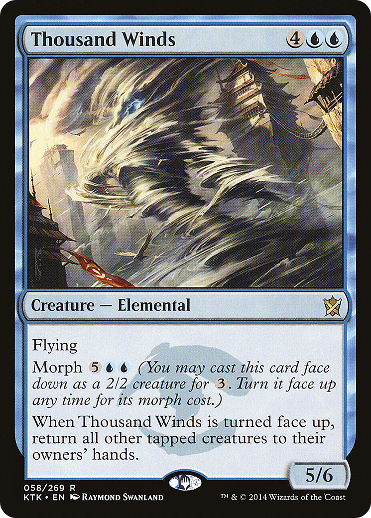 Thousand Winds (KTK-058) [Khans of Tarkir] Foil