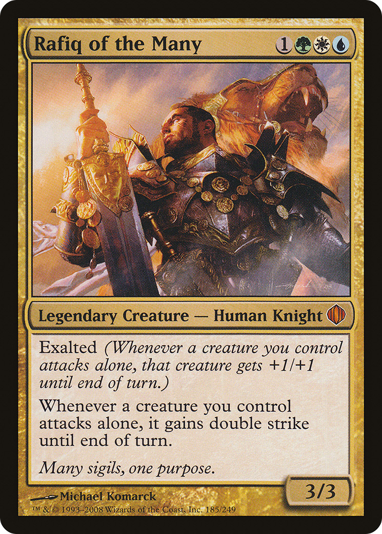 Rafiq of the Many (ALA-185) [Shards of Alara]
