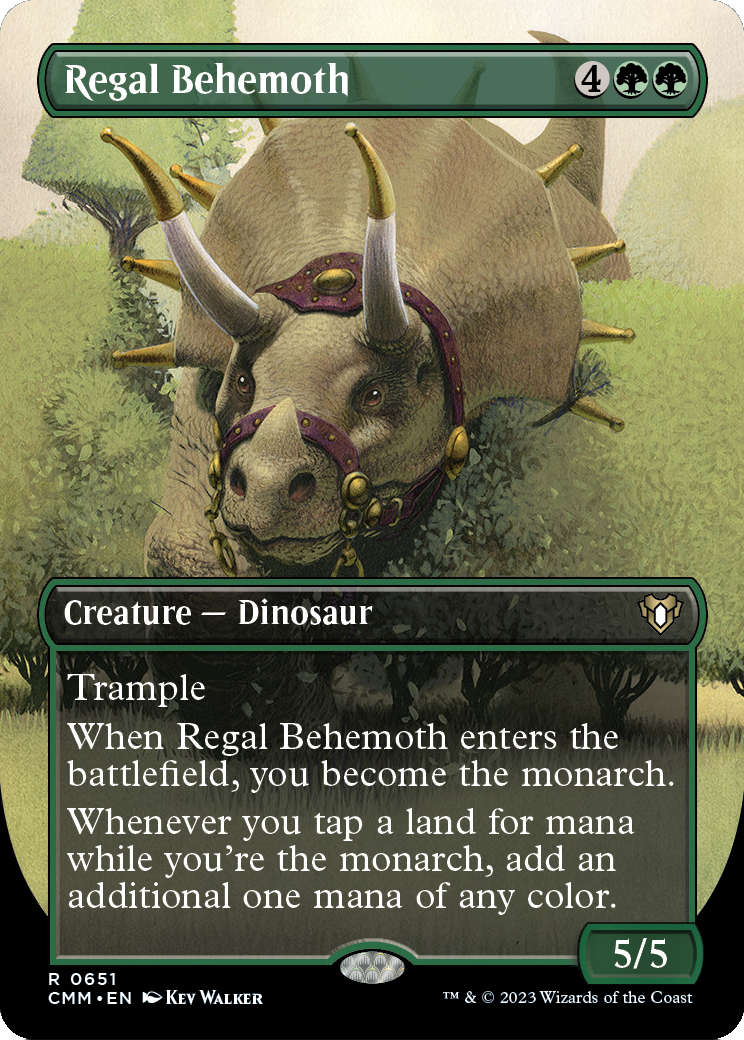 Regal Behemoth (Borderless) (CMM-651) [Commander Masters]